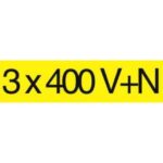 CATU - Rectangle autocollant 3 x 400V+N - AT3X400V+N