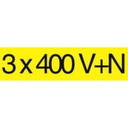 CATU - Rectangle autocollant 3 x 400V+N - AT3X400V+N