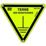 CATU - Triangle aluminium Terre des parafoudres dim. côté 100mm - AM348