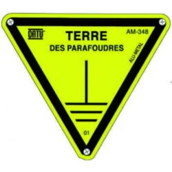 CATU - Triangle aluminium Terre des parafoudres dim. côté 100mm - AM348