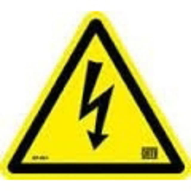 CATU - Triangle autocollant Eclair - dim. côté 25mm - AT49025 CATU - Triangle autocollant Eclair - dim. côté 25mm - AT49025