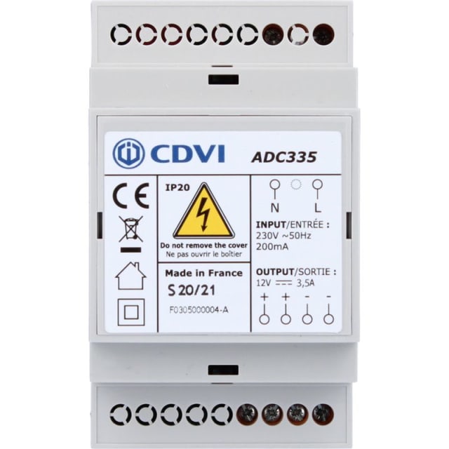 CDVI - Alimentation decoupage 12V - 3 CDVI - Alimentation decoupage 12V - 3