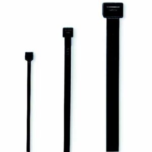 Attache câble noire 360 x 4 5 mm avec tête de serrage plastique