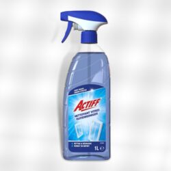 Nettoyant vitres spray sans traces Actiff, configuration visible