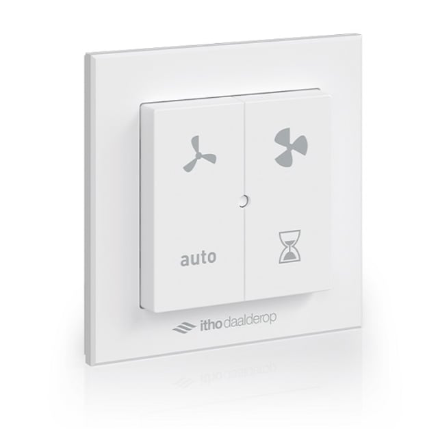 CODUME Télécommande murale sans fil ventilation Télécommande murale blanche pour ventilation avec boutons auto et minuterie