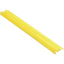Détails visibles de Passe-câbles piétons 1 canal 13x40 mm jaune pour Goulottes et canalisation de sol