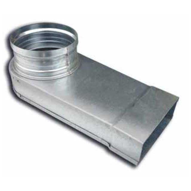 Cebeo - Coude 90° mixte - 90° - diamètre 160mm > 80x200 - 99.924163 Cebeo - Coude 90° mixte - 90° - diamètre 160mm > 80x200 - 99.924163