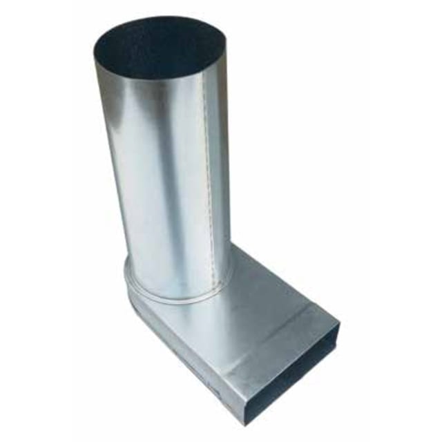 Cebeo - Coude prolongé - 90° - 80x200 - diamètre 160 - 99.1116690 Cebeo - Coude prolongé - 90° - 80x200 - diamètre 160 - 99.1116690