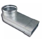 Cebeo - Mecano coude 90° Ø125mm à 80x200 - 99.396929