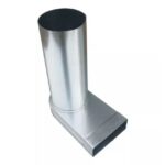 Cebeo - Mecano coude de transition rallongé 90° 80x400 Ø200 - 99.1432694