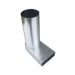 Cebeo - Mecano coude prolongé 90° 55x220 Ø125 - 99.413441