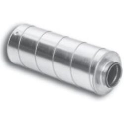 Cebeo - Silencieux isolant 50 mm avec joint en caoutchouc Ø 180 mm - L=600 - 99.SIL180.600
