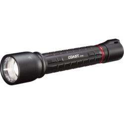 Lampe torche noire rechargeable 4500 lm avec tête large et corps texturé USB XP14R