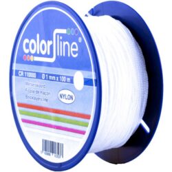 Color-Line - Corde maçon nylon BLANC- 1 mm x 100 m - CR 110000