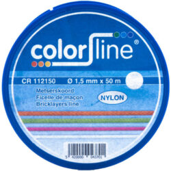 Détails visibles de Cordeau de maçon nylon blanc 1,5 mm x 50 m CR pour Crayons de chantier et craie