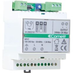 Comelit - Alimentation pour sys. de disp. de basculement sh 24 vcc 2 a din - 20022101