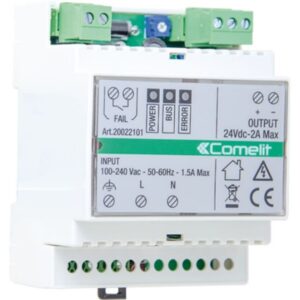 Comelit - Alimentation pour sys. de disp. de basculement sh 24 vcc 2 a din - 20022101