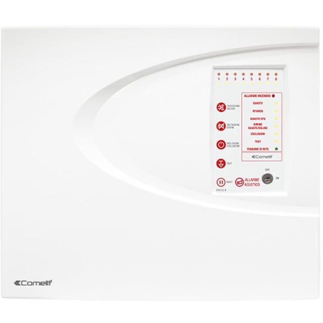 Comelit - Cent. séc.incendie eracle normal. 8 zones Comelit - Cent. séc.incendie eracle normal. 8 zones