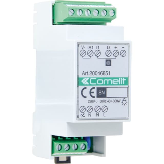 Comelit - Simplehome module 1 sortie dimmer indmax200w/res max300w - 20046851 Comelit - Simplehome module 1 sortie dimmer indmax200w/res max300w - 20046851