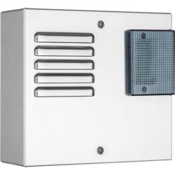 Détails visibles de Sirène d'alarme extérieure auto-alimentée inox pour Sirènes