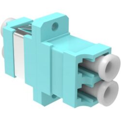Détails visibles de Adaptateur fibre optique LC duplex OM3 OM4 aqua PC pour Accessoires fibre optique