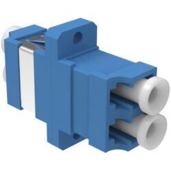 Détails visibles de Adaptateur fibre optique LC/UPC duplex monomode bleu pour Accessoires fibre optique