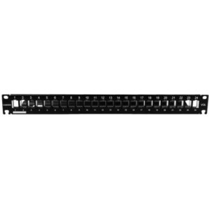Corning - Volition RJ45 K Patch panel 24 ports black aluminium - MAXCSV-02408-C001