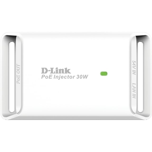 D-LINK - 1-Port Gigabit 30W PoE Injector 10/100/100BASE-T - DPE-301GI D-LINK - 1-Port Gigabit 30W PoE Injector 10/100/100BASE-T - DPE-301GI