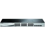 D-LINK - 24-port 10/100/1000 Base-TX port with 4 x SFP ports - DGS-1210-28/E