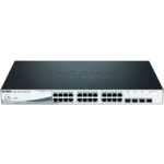 D-LINK - 24-port PoE 10/100/1000 Base-TX port with 4 x SFP ports 193W - DGS-1210-28P/E