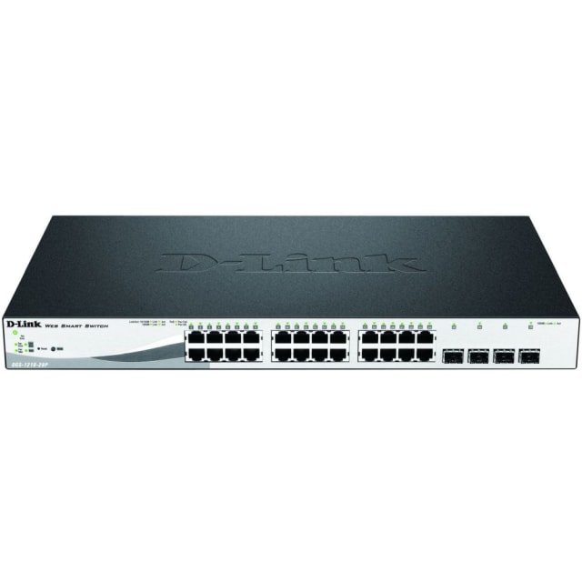 D-LINK - 24-port PoE 10/100/1000 Base-TX port with 4 x SFP ports 193W - DGS-1210-28P/E D-LINK - 24-port PoE 10/100/1000 Base-TX port with 4 x SFP ports 193W - DGS-1210-28P/E