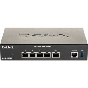 D-LINK - 5-Gigabit Port VPN Router 1 x 10/100/1000 Mbps WAN port