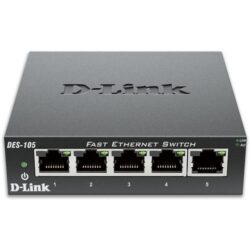 D-LINK - 5-PORT 10/100 DESKTOP UNMANAGED SWITCH - DES-105/E