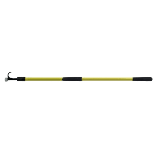 DAFCO Handmate Manche fixe Heavy Duty Manche fixe jaune et noir de 1,9 m avec tête Push Pull et crochet métallique