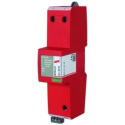 Détails visibles de Parafoudre type 1+2 1 pôle 230 V avec fusible pour Parafoudres