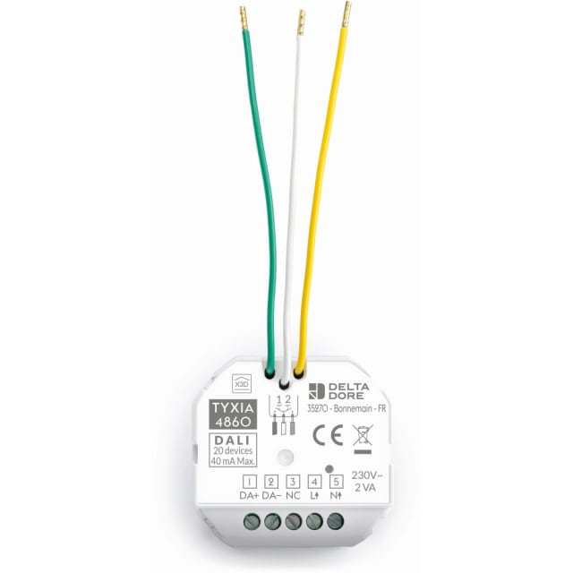 DELTA DORE - Tyxia 4860 | Récepteur micromodule encastrable radio variation éclairage DALI - 6351418 DELTA DORE - Tyxia 4860 | Récepteur micromodule encastrable radio variation éclairage DALI - 6351418