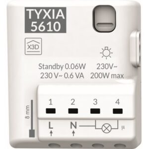 DELTA DORE - Tyxia 5610 | Récepteur micromodule 1 voie éclairage On/Off - 6351400