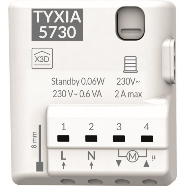 DELTA DORE - Tyxia 5730 | Récepteur micromodule radio pour volets roulants - 6351402 DELTA DORE - Tyxia 5730 | Récepteur micromodule radio pour volets roulants - 6351402