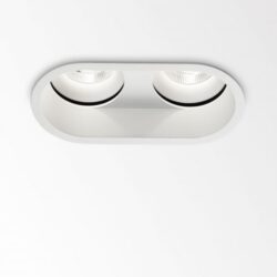 DELTA LIGHT - Diro duo ST OK LED 93033 S1 plafonnier encastré 3000K CRI90 33° IP23/20 blanc - 202 292 812 932 W