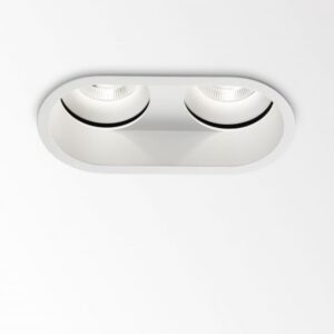 DELTA LIGHT - Diro duo ST OK LED 93033 S1 plafonnier encastré 3000K CRI90 33° IP23/20 blanc - 202 292 812 932 W