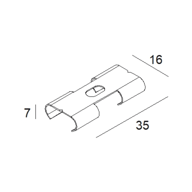 DELTA LIGHT - FTL35 - FIXATION SET / CORNER 180° ID17559 - 391 06 11 DELTA LIGHT - FTL35 - FIXATION SET / CORNER 180° ID17559 - 391 06 11