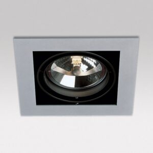 DELTA LIGHT - Grid in 1 QR downlight enc 100W QR-LP111 G53 12V 0-30° IP20 alugris noir - 202 62 00 01 A-B