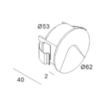 6W 3000K 40lm WHITE - 304 30 12 W