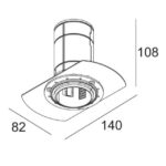 DELTA LIGHT - MOUNTING KIT MIDISPY TRIMLESS - 414 90 02