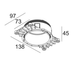 DELTA LIGHT - Mounting kit R82 trimless O.F.A. - 15212 2000