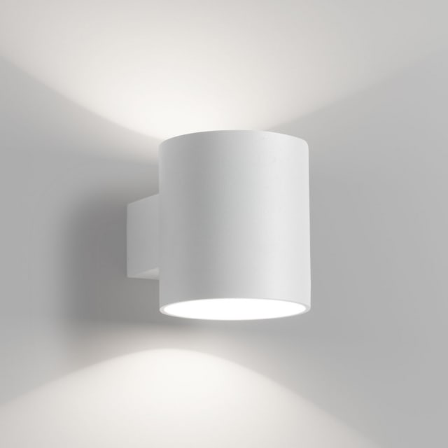 DELTA LIGHT ORBIT T applique murale Applique murale cylindrique blanche orientable avec lumière LED indirecte 2700K