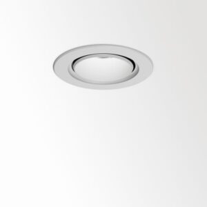 Spot encastrable plafond rond blanc LED 3000K à finition affleurante