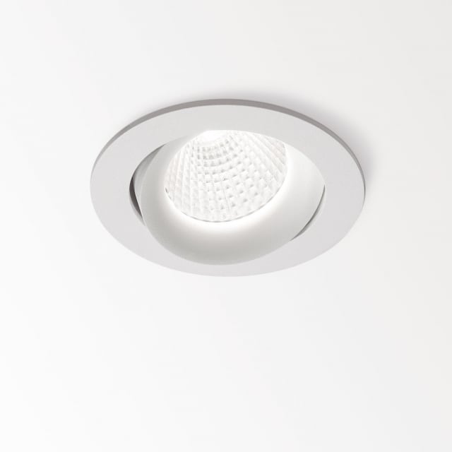 Spot encastré orientable LED 7,1W blanc 2700K Pirou OK – Image 1