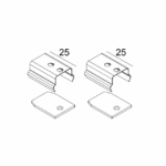DELTA LIGHT - SLM26H - fixation set [2pcs] - 23359 1410