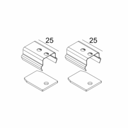 DELTA LIGHT - SLM26H - fixation set [2pcs] - 23359 1410
